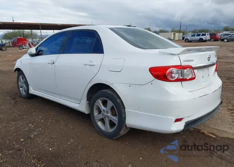 2011 Toyota Corolla S from USA, damaged, VIN 2T1BU4EE2BC669145